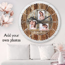 Recherche de bois rustique horloges Photos de famille