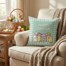 Recherche de tulipes et marguerites coussins Pastel