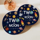 Recherche de lune assiettes en papier Garçon