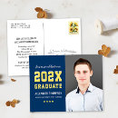 Recherche de classe de lycée invitations Bleu marine
