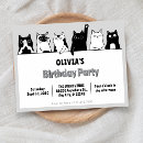 Recherche de chaton noir et blanc invitations Drôle