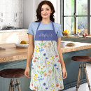 Recherche de fleurs bleues tabliers Pour elle