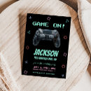 Recherche de manette de jeu invitations Garçon