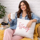Recherche de corail et blanc coussins Pour elle