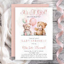 Recherche de nounours invitations C'est une fille