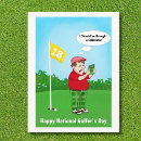 Recherche de humour de golf cartes postales Amusant