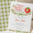 Recherche de fraise douce invitations Mother to be
