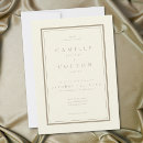 Recherche de cadre de mariage invitations Minimaliste