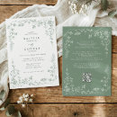 Recherche de toile mariage invitations Vert
