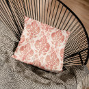 Recherche de damassé rose coussins Vintage