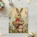 Recherche de pâques vintages cartes postales Lapin