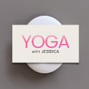 Recherche de professeur de yoga cartes visite Élégant