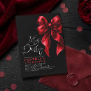 Recherche de rouge et noir anniversaire invitations Rétro