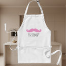 Recherche de moustaches drôles tabliers Rose