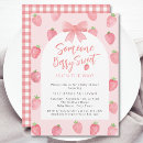 Recherche de gingham baby shower fille invitations Mignon