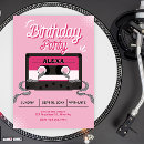 Recherche de cassette audio invitations Rétro
