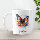 Recherche de papillons rouges tasses Pour elle