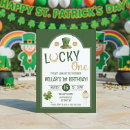 Recherche de st patrick anniversaire invitations Trèfle