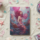 Recherche de sirène rose vœux cartes D'anniversaire