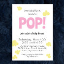 Recherche de popcorn baby shower invitations Rose