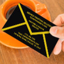 Recherche de enveloppes cartes visite Noir