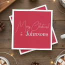 Recherche de noël serviettes Rouge et blanc