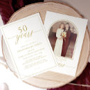 Recherche de 50 ans de mariage anniversaire invitations Simple