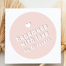 Zoek naar mooie liefde stickers Handgemaakt met liefde