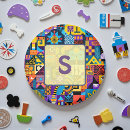 Recherche de motifs géométriques magnets Couleurs vives