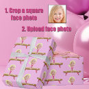 Recherche de fille gymnastique papier cadeau Rose