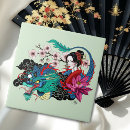 Recherche de geisha carreaux Fleurs de cerisier