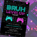 Recherche de manette de jeu invitations Néon