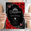 Recherche de noires et rouges invitations Pour elle