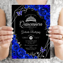 Recherche de bleu royal argent invitations Pour elle