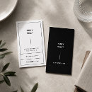 Recherche de and cartes visite Black and white