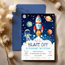 Recherche de décollage invitations Planètes et étoiles