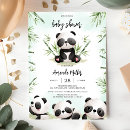 Recherche de panda baby shower invitations Pour enfants