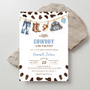 Recherche de far west invitations Un petit cow boy