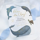 Recherche de baby shower garçon invitations Baleine