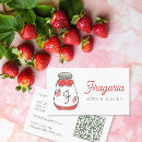 Recherche de confiture cartes visite Confiture de fraise