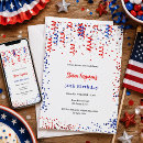 Recherche de américain rouge invitations Patriotique