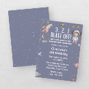 Recherche de décollage invitations Planètes et étoiles