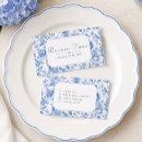 Recherche de chinoiserie cartes visite Bleu et blanc