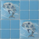 Recherche de dauphins carreaux Plage