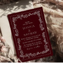 Recherche de bordeaux et blanc mariage invitations Pour tous