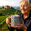 Recherche de bleu méditerranéen tasses Floral