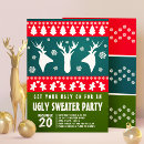 Recherche de ugly sweater noël invitations Amusant