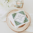 Recherche de eucalyptus mariage serviettes Monogramme