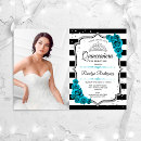Recherche de turquoise quinceanera invitations Pour elle