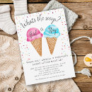 Recherche de gender reveal invitations Crème glglace